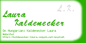 laura kaldenecker business card